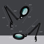 Neatfi XL Bifocal LED Magnifying Lamp, 7-Inch Acrylic Lens, 5D/20D Magnification - Image 7