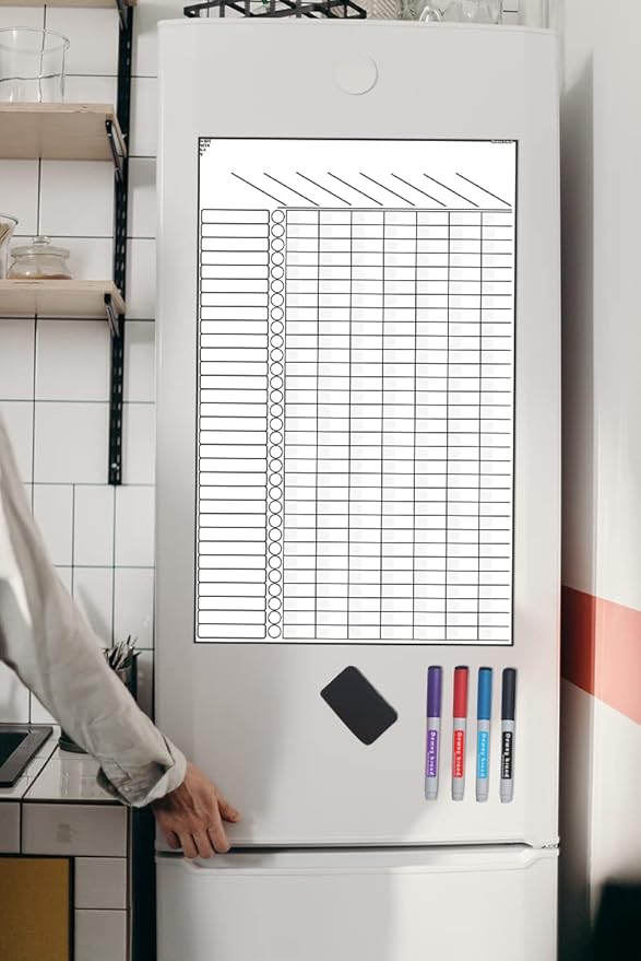 Multi-use Magnetic to-Do List Board Chore Chart List Goal Planner Task Habit - Image 2