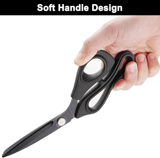 Zicolu Premium Proseries Sewing Fabric Scissors Bundle, Sharp Titanium Coated - Image 3