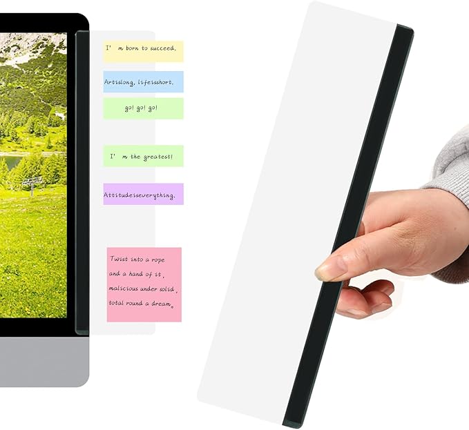 Monitor Memo Board 2Pcs Office Desk Accessories Computer Monitor Sticky Note - Image 2