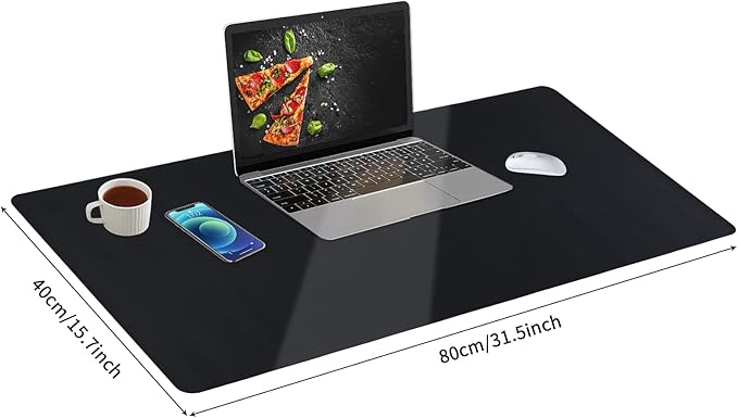 Leather Desk Pad, Mouse Pad, Non-Slip Desk Protector Mat, Leather Desk Blotter - Image 5