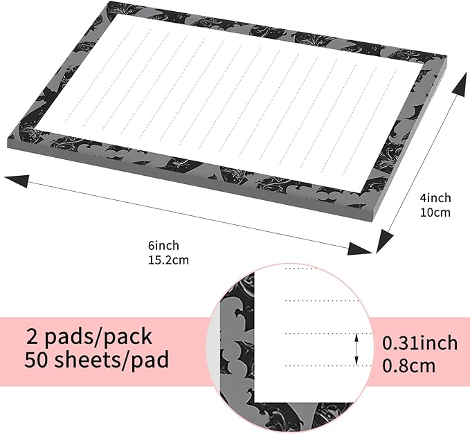 SXboxing Sticky Notes 4X6 Inches, 2 Pack Large Cute Self-Stick Pads, Bright - Image 4