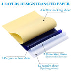 Yangna Tattoo Transfer Paper 100 Sheets Bulk A4 Thermal Stencil Paper - Image 2