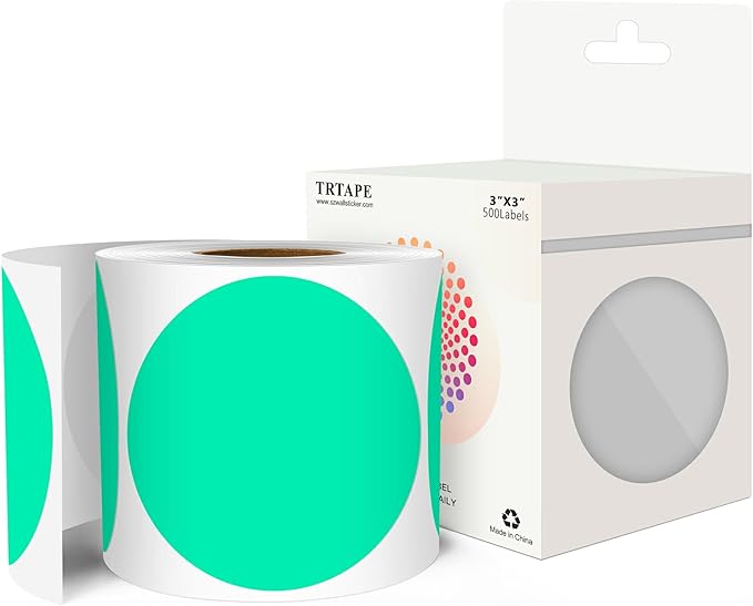 3 Inch Round Color Coding Labels by Unknown