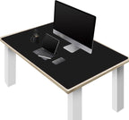 ZORESYN Large PU Leather Desk Mat Black 51.2x27.6 Inches, Waterproof Gaming by ZORESYN