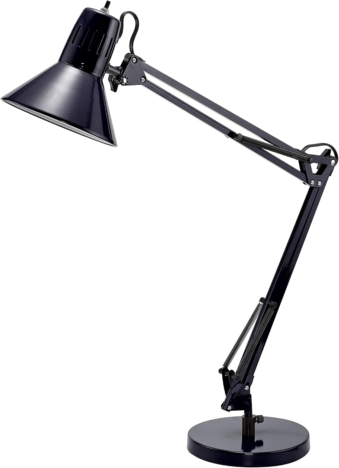 bostitch office vlf100d swing arm desk lamp, metal, main product view