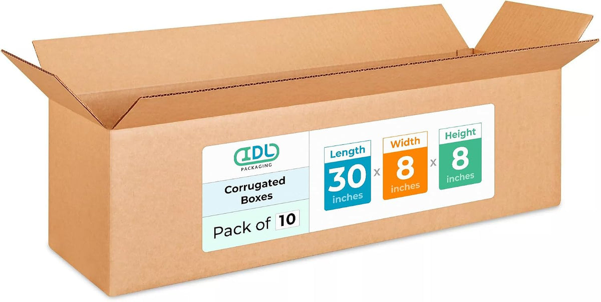 Long Shipping & Moving Boxes 30x8x8 inches