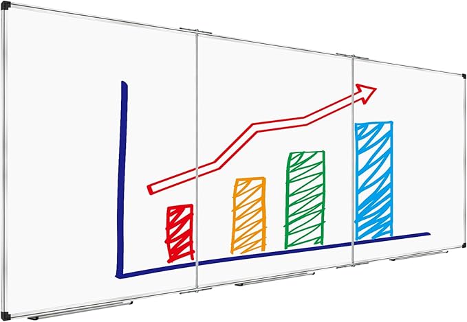 XBoard 118 x 48 Inch Magnetic Dry Erase Board, Oversized Foldable Whiteboard by XBoard