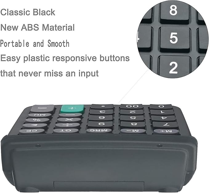 Calculators, BESTWYA 12-Digit Dual Power Handheld Desktop Calculator - Image 4