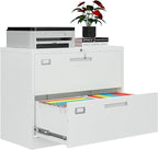 AFAIF 2 Drawer File Cabinets for Home Office, Metal Filing Cabinet by AFAIF