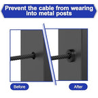 BLIKA Upgraded 20 Pack Stainless Steel Black Protector Sleeves - Image 5