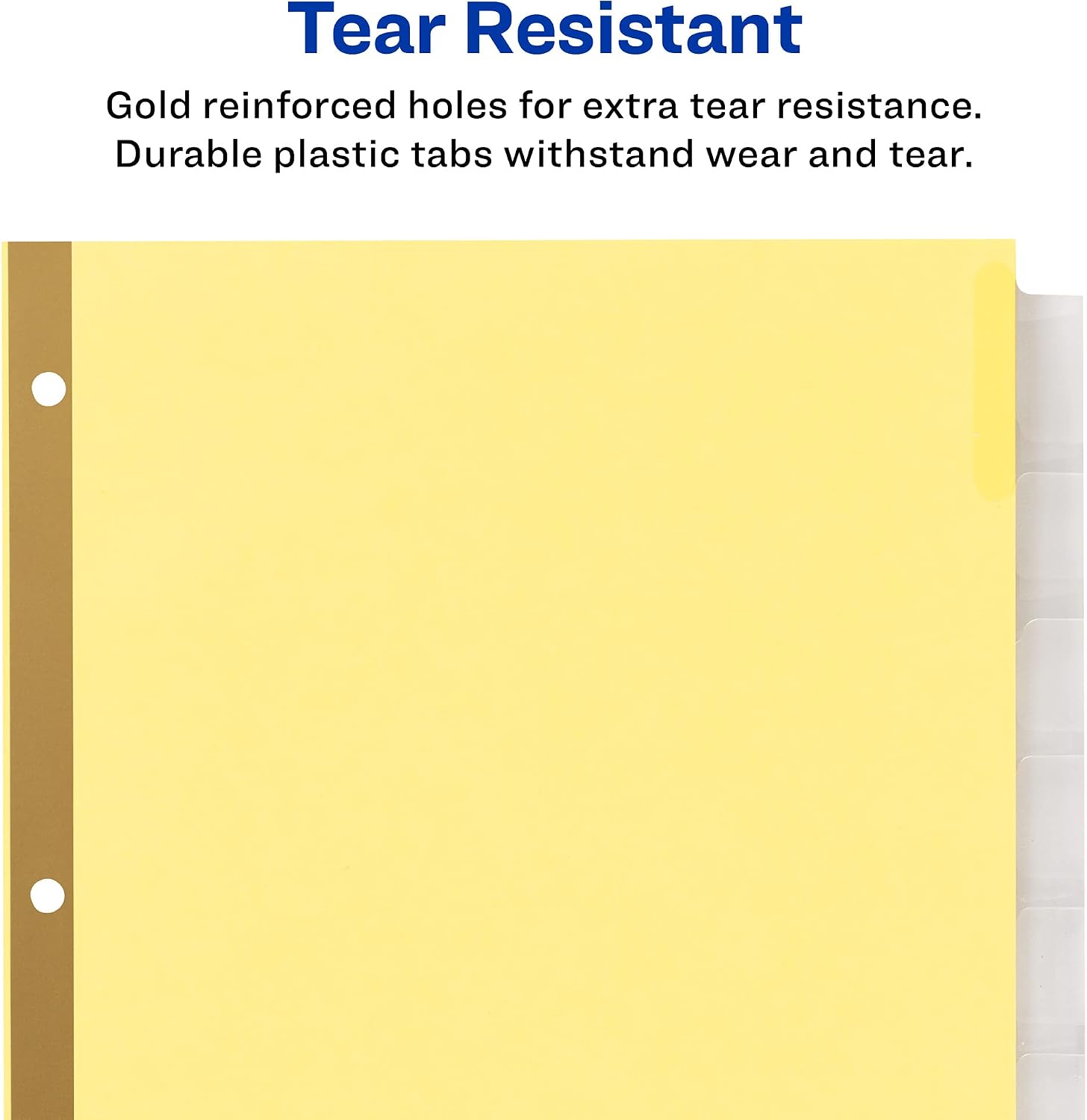 Avery Big Tab Insertable Dividers for 3 Ring Binders, 8-Tab Set, Buff Paper, Clear Tabs, Binder Divider Value Pack of 22224, 24 Sets Total (11115)