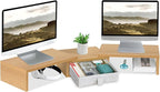 TEAMIX 3 Shelf Monitor Stand Riser by TEAMIX