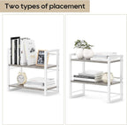ART-GIFTREE Office Desk Shelf Organizer, Wood Desktop Bookshelf Supplies - Image 7