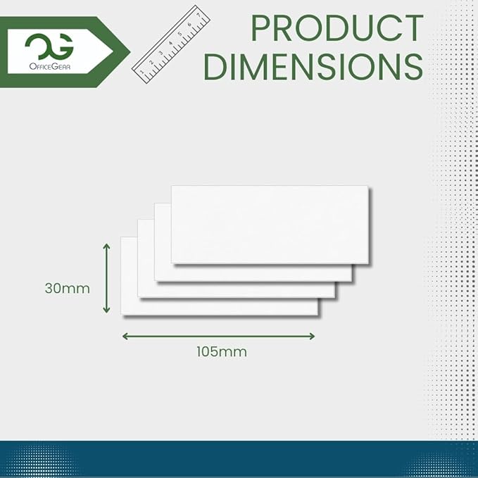 OfficeGear Shelf Edge Barcode Price Ticket Labels 18-up 30x105mm Custom - Image 4