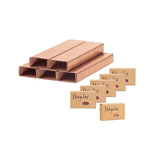 NatSumeBasics Rose Gold Staple 6000 Colored Staples Copper Color Staples by NatSumeBasics