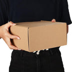 PHAREGE 8x8x4 inch Gift Shipping Boxes 6 Pack Brown, Tab Lock Tuck Top Mailing - Image 4