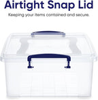 Superio Storage Bins with Lids, Stackable Totes, BPA Free, Odor Free, Organizer - Image 4