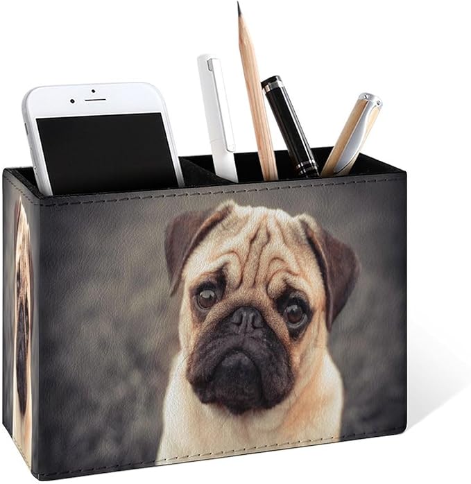 Famame 3D Pug Dog Puppy Pencil Holder by Famame