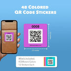 Smart Labels QR Code Stickers Pack of 48 Made in USA - Image 6