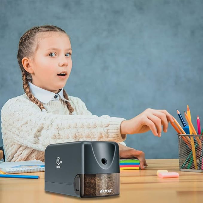 AFMAT Electric Pencil Sharpener, Heavy Duty Pencil Sharpeners - Image 7