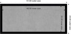 Amanti Art Black Framed Magnetic Board 23x51 Oversize Vision Board - Image 4