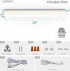 Leetdud LED Under Cabinet Lighting Hardwired or Plug in, 24 Inch 12W, Dimmable - Image 9