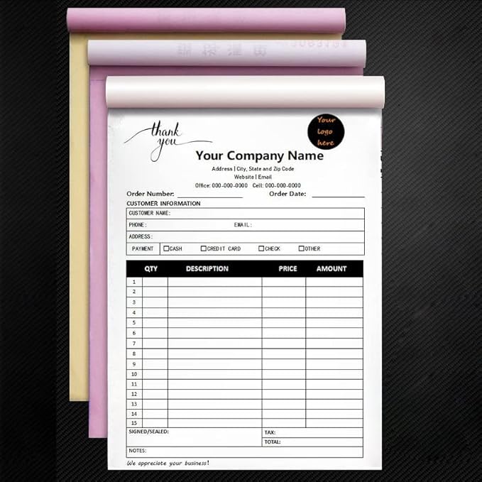 Custom Carbonless Sales Invoice Form Books - Image 2