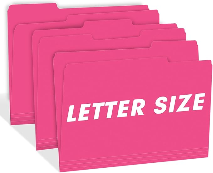 File Folder, RAZCC 150 Pack 1/3 Cut Tab File Folders Letter Size, Folders - Image 6
