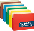 Blue Summit 10 Expanding File Pockets, Accordion File Folders Letter Size by BlueSummitSupplies