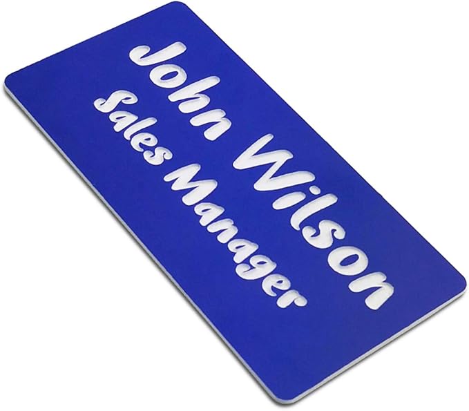 Custom Engraved Name Tag Badges by Unknown
