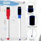 Kosiz 200 Pcs Magnetic Dry Erase Markers Fine Point Tip Whiteboard Markers - Image 2