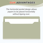 Feifeiya Magnetic Pocket File Holder Large File Folder Organizer Paper Mail - Image 3