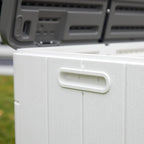 Decksplore 100 Gallon Outdoor Storage Box Waterproof Lockable Resin Deck Box - Image 5