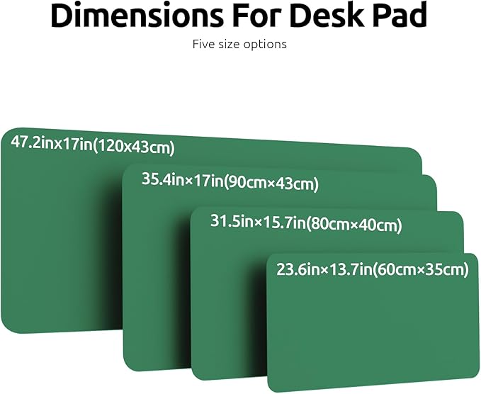YSAGi Leather Desk Pad Protector, Office Desk Mat, Large Mouse Pad, Non-Slip PU - Image 8