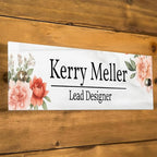 Personalized Office Door Sign, Custom Acrylic Name Plate by Unknown