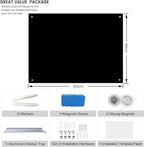 JYYPWB Magnetic Glass Whiteboard 48" x 36" Dry Erase Board Frameless Premium - Image 4