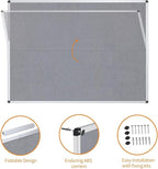 VIZ-PRO Large Fabric Bulletin Board/Foldable Notice Board Felt Gray, 60 X 48 - Image 4