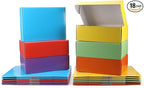PHAREGE 12x9x4 inch Gift Shipping Boxes Bulk 18 Pack 6 Colors, Tab Lock Tuck by PHAREGE