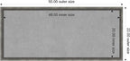 Amanti Art Grey Framed Magnetic Board 22x50 Oversize Vision Board - Image 3