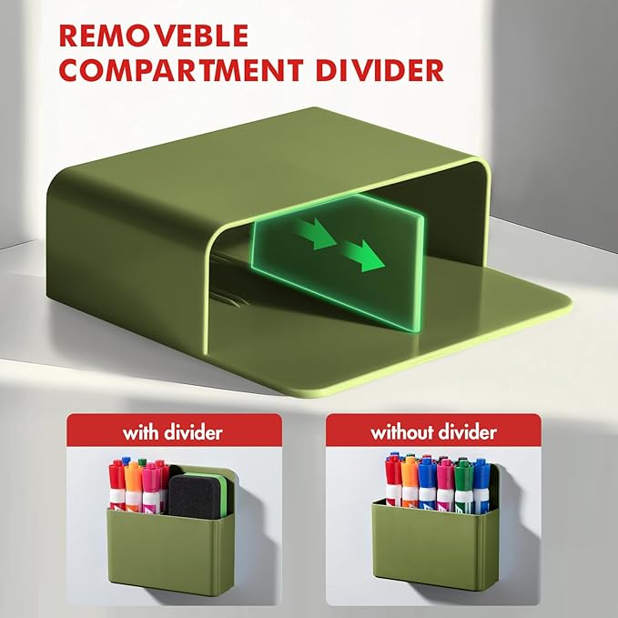 BEYGORM 2 Pack Plastic Magnetic Pen Holder - Image 4