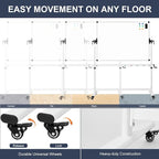 TANKEE Mobile Whiteboard 48 X 36 Inches Height Adjustable Large Standing White - Image 5