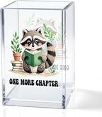 QYUVK One More Chapter Acrylic Pencil Holder Cup, Book Lover Gifts by QYUVK