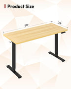 SANODESK Electric Standing Desk 60 x 24 Inches Whole-Piece Desktop Height - Image 2