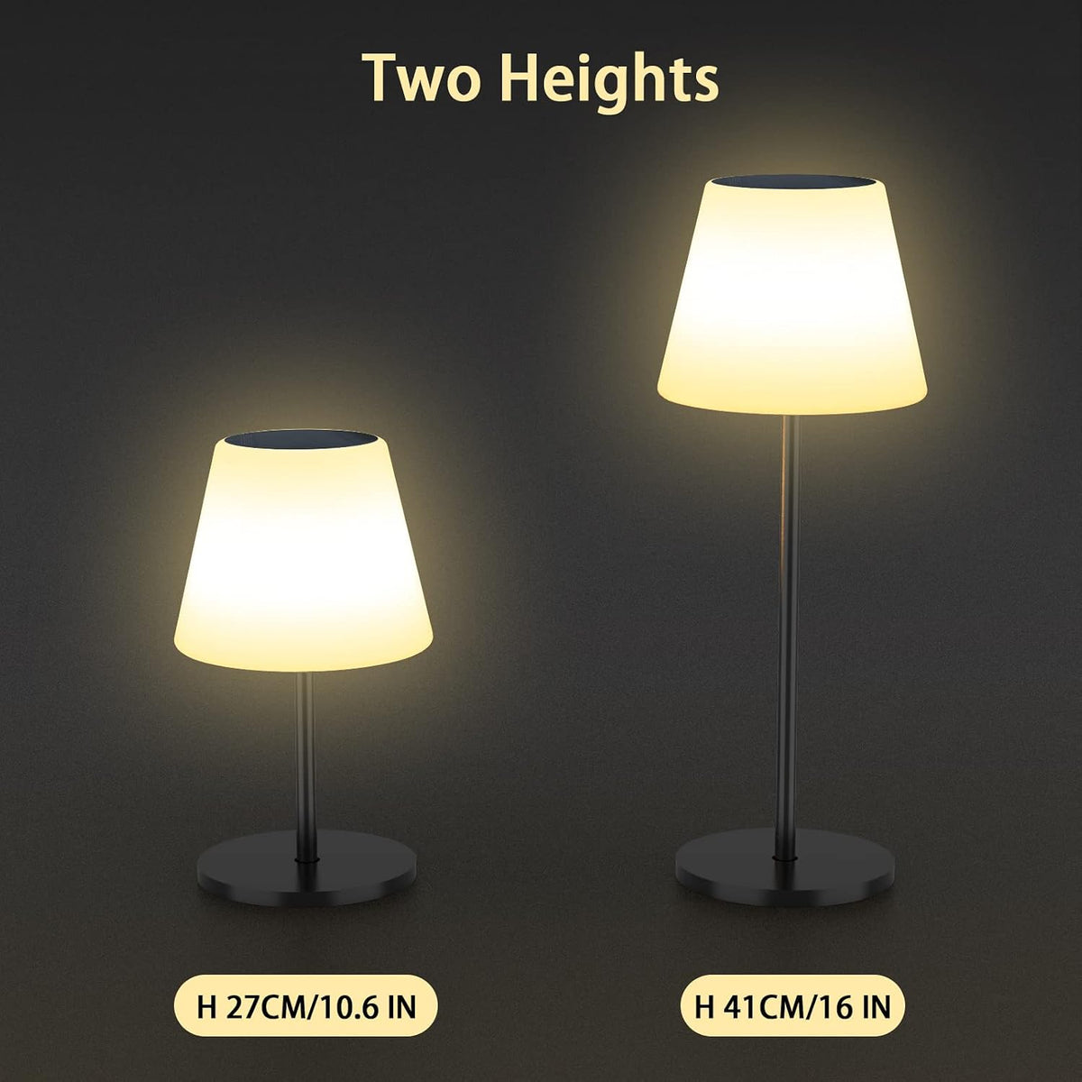 Gewiny Solar Table Lamp Outdoor Solar Lamp Waterproof with Light Sensor,Outdo...