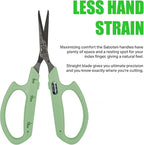 Saboten Stainless Steel Straight Blade Trimming Scissors Green PT-12 160mm - Image 4