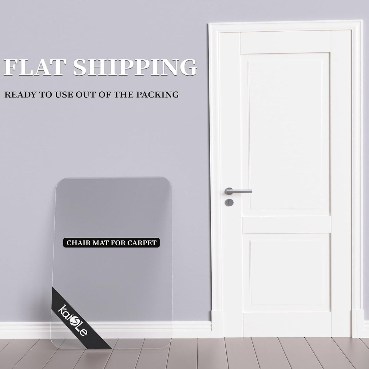 48" x 36" Office Chair Mat for Carpet, Flat Shipping