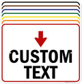 Custom Arrow Directional Sign, 18x24 Inches, Rust Free .063 Aluminum, Fade by MySignCenter