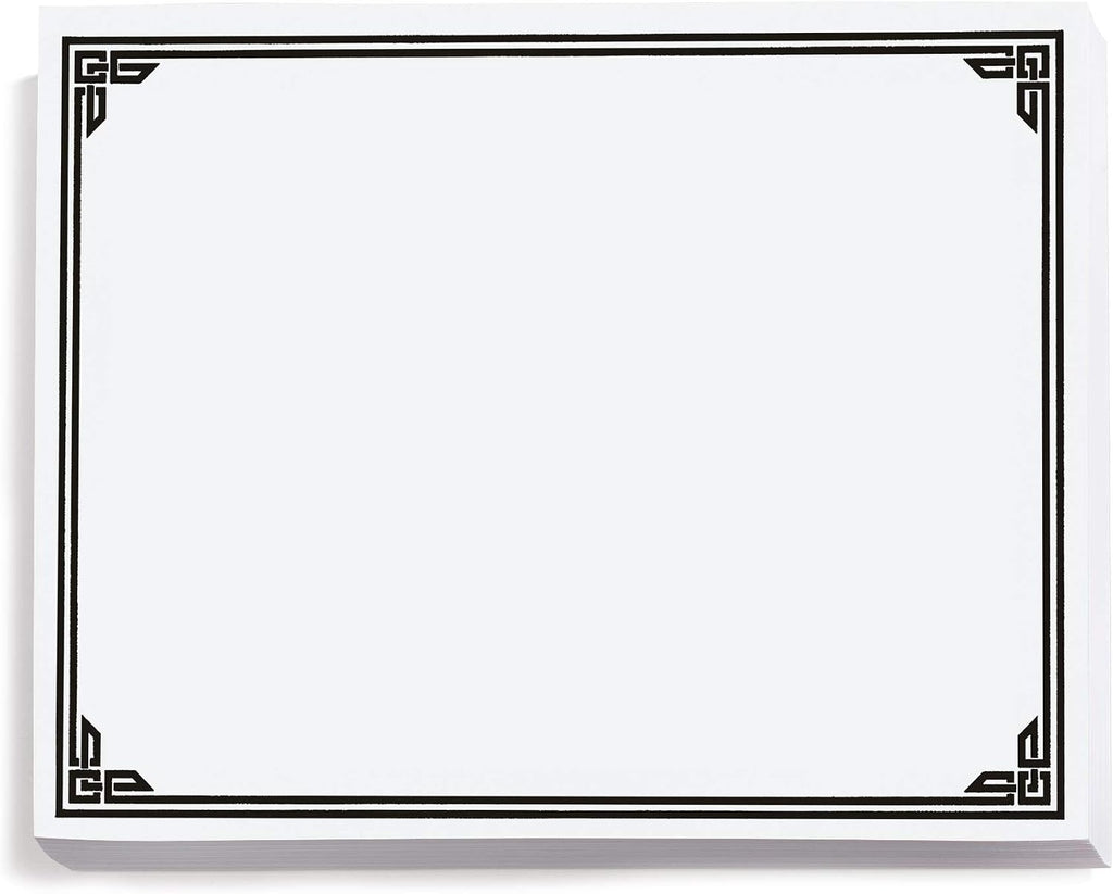 PaperDirect Black on White Classic Specialty Certificates, 8½ x11, Foil Accents