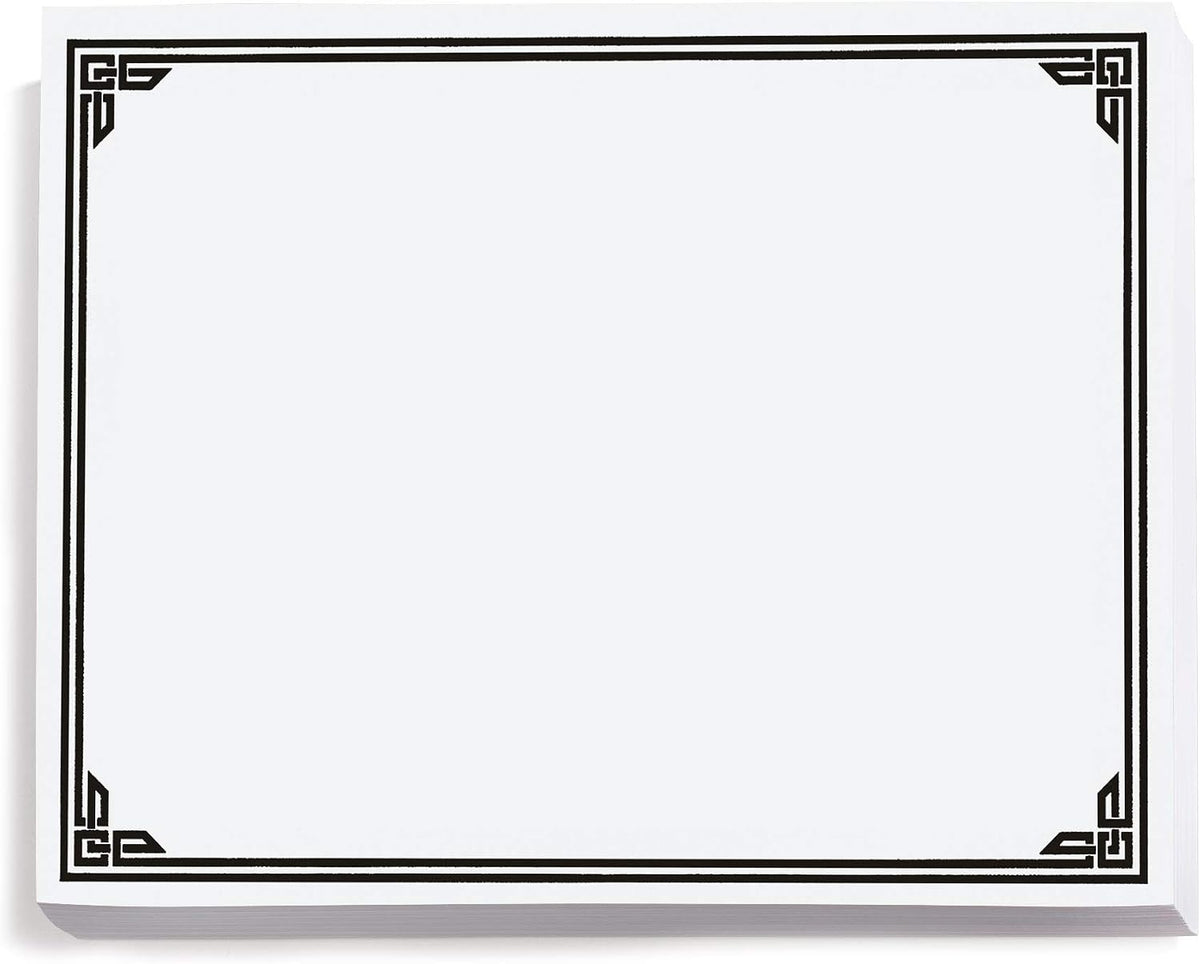 PaperDirect Black on White Classic Specialty Certificates, 8½ x11, Foil Accents
